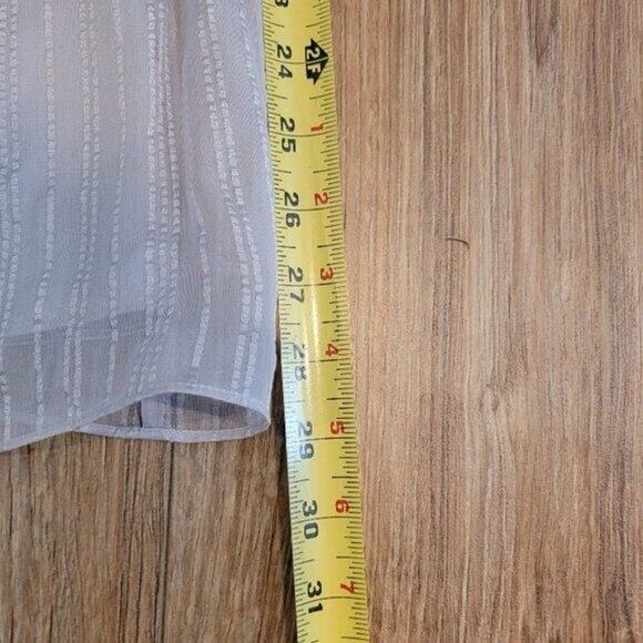 NEW Laundry Shelli Segal Mini Dress Women's Silk Gray Sz 10 Fairycore - Picture 11 of 11